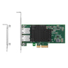 Intel X550-AT2 Based Ethernet Network Interface Card, 10GBase-T Dual-Port, PCIe 3.0 x 4, Comparable to Intel X550-T2, Full Height&Low Profile