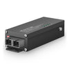 Mini Industrial 1x 10/100/1000Base-T RJ45 to 1x 1000Base-X Multimode SC 850nm 220/550m Gigabit Ethernet Media Converter, American Plug Standard