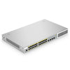 FS-S3410-24TF-P, 24-Port Ethernet L2+ PoE+ Switch, 24 x PoE+ Ports @370W, with 4 x 1Gb SFP Uplinks, Stackable Switch, Broadcom Chip