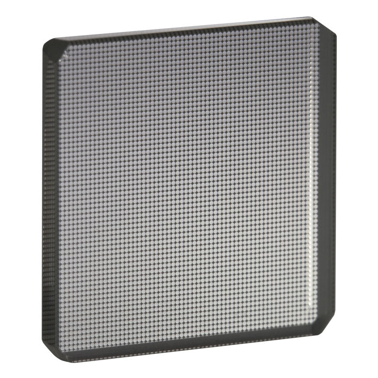 T-MLA150-5C - 10 mm x 10 mm Unmounted Lens Array, 300 - 1100 nm, Chrome Mask, Pitch = 150 µm, f = 5.6 mm