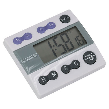 T-CDLT4 - 4-Channel Digital Lab Timer and Stopwatch