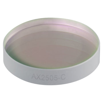 T-AX2505-C - 0.5°, 1050 - 1700 nm AR Coated UVFS, Ø1" (Ø25.4 mm) Axicon