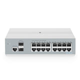 FS-S3100-16TF, 16-Port Gigabit Ethernet L2+ Switch, 16 x 1Gb RJ45, with 2 x 1Gb SFP Uplinks, Broadcom Chip, Fanless