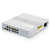 FS-S3100-8TMS-P, 8-Port Gigabit Ethernet L2+ PoE+ Switch, 8 x PoE+ Ports@125W, 2 x 5Gb RJ45, with 2 x 10Gb SFP+ Uplinks, Broadcom Chip, Fanless