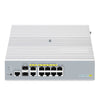 FS-S3100-8TMS-P, 8-Port Gigabit Ethernet L2+ PoE+ Switch, 8 x PoE+ Ports@125W, 2 x 5Gb RJ45, with 2 x 10Gb SFP+ Uplinks, Broadcom Chip, Fanless