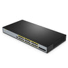 FS-S3400-24T4SP, 24-Port Gigabit Ethernet L2+ PoE+ Switch, 24 x PoE+ Ports @370W, with 4 x 10Gb SFP+ Uplinks, Support Stacking