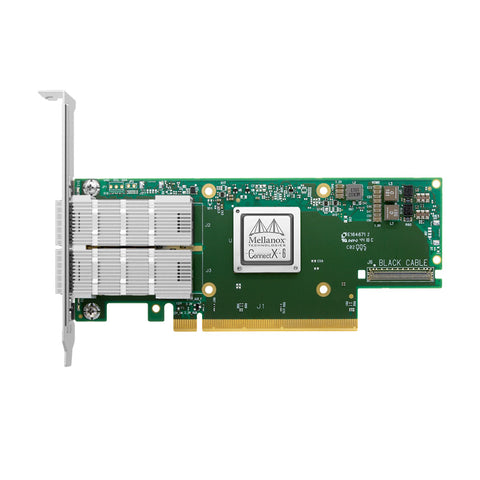 NVIDIA Mellanox MCX653106A-ECAT ConnectX®-6 InfiniBand & Ethernet Adapter Card 100GbE/HDR100/EDR, Dual-Port QSFP56, PCIe 4.0 x 16, Tall&Short Bracket