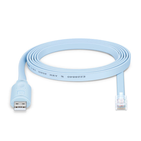 Usb Serial Cable Blue Rj45 7ft (2m) USB (Male) to RJ45 (Male) Console Cable, Blue – Fosco Connect