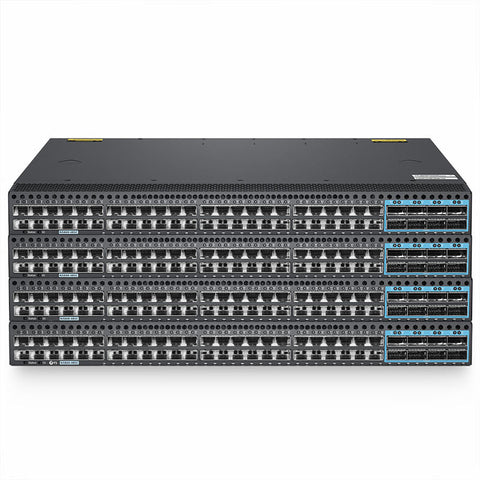 FS-N5860-48SC, 48-Port Ethernet L3 Data Center Switch, 48 x 10Gb SFP+, with 8 x 100Gb QSFP28, Support MLAG/Stacking, Broadcom Chip, Dual AC PSUs