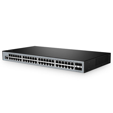 FS-S3270-48TM, 48-Port Gigabit Ethernet L2+ Switch, 48 x Gigabit RJ45, with 4 x 1/2.5Gb SFP Uplinks, Broadcom Chip