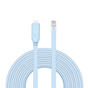 7ft (2m) USB C (Male) to RJ45 (Male) Console Cable, Blue