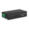 Industrial 1x 100M/1G/2.5G/5G/10GBase-T RJ45 to 1x 10GBase-X SFP+ Slot 10Gigabit Ethernet Media Converter