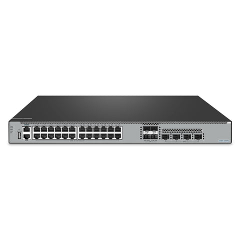 FS-S5860-24XMG, 24-Port Ethernet L3 Switch, 24 x 10GBASE-T/Multi-Gigabit Ports, 4 x 10Gb SFP+, with 4 x 25Gb SFP28 Uplinks, Support Stacking, Broadcom Chip
