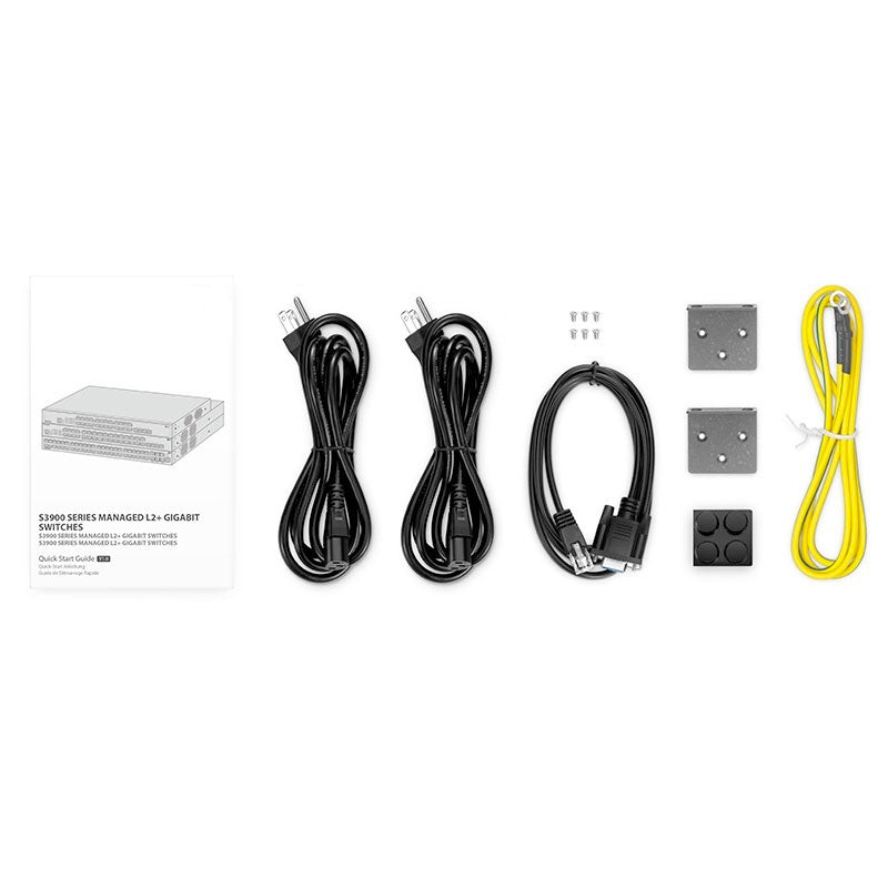 FS-S3900-24T4S-R, 24-Port Gigabit Ethernet L2+ Switch, 24 x Gigabit RJ45, with 4 x 10Gb SFP+ Uplinks, Stackable Switch, Fanless, Support ETL Certification