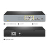 FS-S3260-8T2FP, 8-Port Gigabit Ethernet L2+ PoE+ Switch, 8 x PoE+ Ports @240W, with 2 x 1Gb SFP Uplinks, Support IEEE 802.3af/at