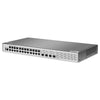 FS-S3270-24TM, 24-Port Gigabit Ethernet L2+ Switch, 24 x Gigabit RJ45, with 4 x 1/2.5Gb SFP Uplinks, Broadcom Chip, Fanless