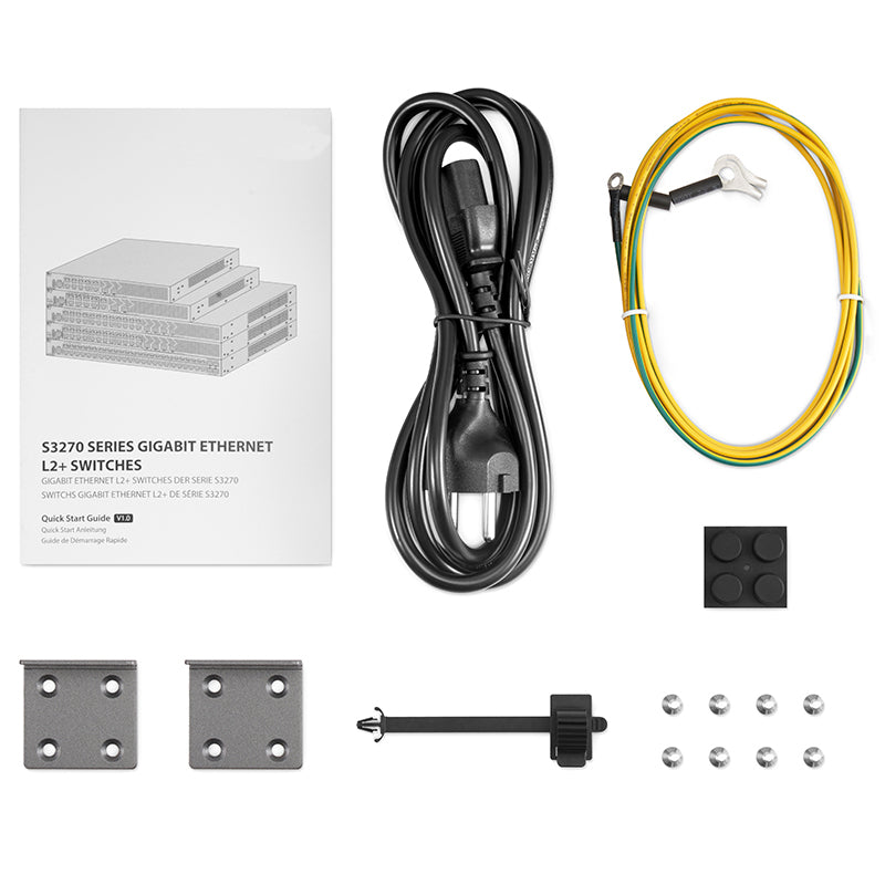 FS-S3270-24TM, 24-Port Gigabit Ethernet L2+ Switch, 24 x Gigabit RJ45, with 4 x 1/2.5Gb SFP Uplinks, Broadcom Chip, Fanless