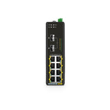 FS-TSN3220-10S-U, 8-Port Gigabit Ethernet L2 Managed TSN Industrial PoE++ Switch, 8 x PoE++ Ports@360W, with 2 x 1/10Gb SFP+, -40 to 75°C Operating Temperature