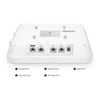 FS-AP-W6T6817C, Cloud Managed Wi-Fi 6 802.11ax 6817 Mbps Wireless Access Point, Seamless Roaming & 4 × 4 MU-MIMO Three Radios, Manageable via FS Controller or Standalone (PoE Injector Included)