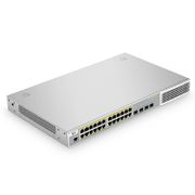 S3410L-24TF-P, 24-Port Ethernet L2+ PoE+ Switch, 24 x PoE+ Ports @370W, with 4 x 1Gb SFP Uplinks, PicOS®, Support MLAG, Broadcom Chip