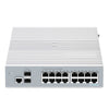FS-S3100-16TF, 16-Port Gigabit Ethernet L2+ Switch, 16 x 1Gb RJ45, with 2 x 1Gb SFP Uplinks, Broadcom Chip, Fanless