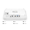 FS-AP-N635, Cloud Managed Wi-Fi 6E 802.11ax 7775 Mbps Indoor Access Point, Seamless Roaming & 4 × 4 MU-MIMO Three Radios, Manageable via Airware, Controller or Standalone (Without PoE Injector)