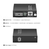 Managed 1x 10/100/1000Base-T RJ45 to 1x 100/1000Base-X Multimode SC Duplex 850nm 550m Gigabit Ethernet Media Converter, Slide-in Module, American Plug Standard