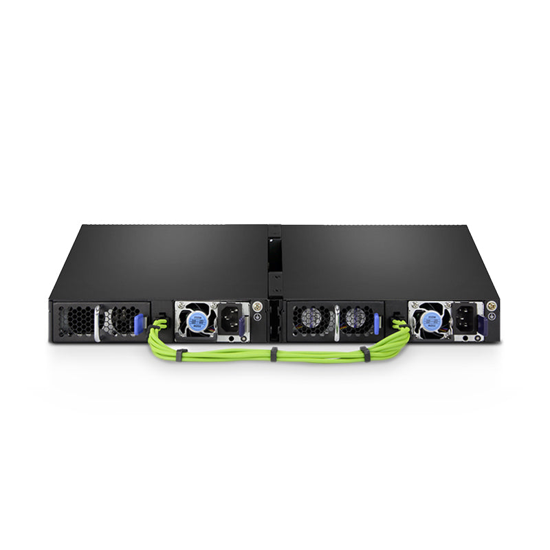 FS-S5850C-12XMS2C, 12-Port Gigabit Ethernet L3 Half-width Switch, 12 x 10Gb SFP+, 12 x 10GBase-T/Multi-Gigabit, with 2 x 100Gb QSFP28 Uplinks, AV over IP, Support MLAG