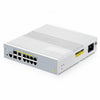 S3410C-8TMS-P, 8-Port Gigabit Ethernet L2+ PoE+ Switch, 8 x PoE+ Ports@125W, 2 x 5Gb RJ45, with 2 x 10Gb SFP+ Uplinks, PicOS®, Support MLAG, Broadcom Chip, Fanless