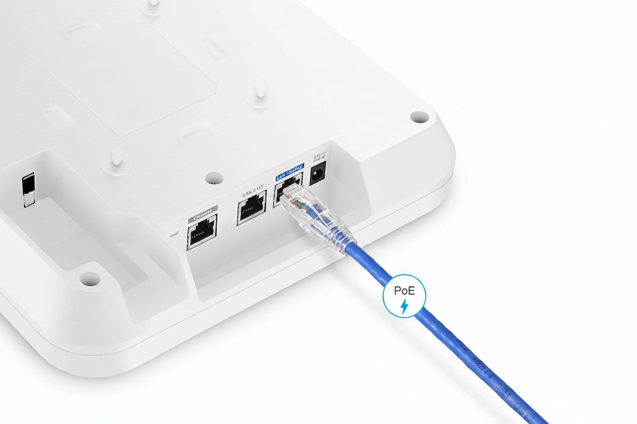 AP-N635, Wi-Fi 6E 802.11ax 7775 Mbps Indoor AP, Seamless Roaming & 4 × 4 MU-MIMO Three Radios, Manageable via Airware / Controller / Standalone (No PoE Injector)