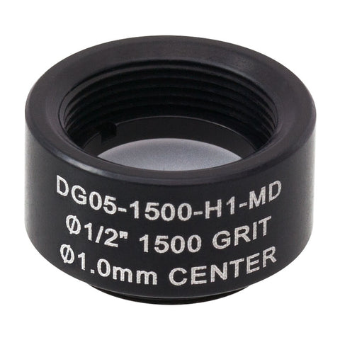 T-DG05-1500-H1-MD - Ø1/2" SM05-Mounted Frosted Glass Alignment Disk w/Ø1 mm Hole