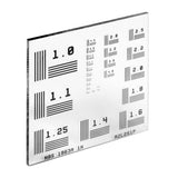 T-R2L2S1P - Positive NBS 1963A Resolution Target, 2" x 2", 1 to 18 cycles/mm
