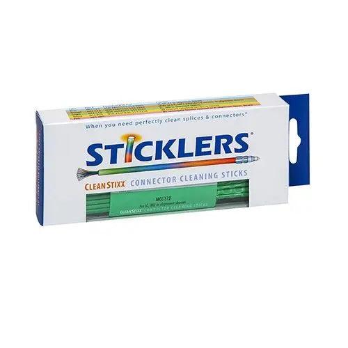 Sticklers MCC-S12 1.25mm CleanStixx Fiber Optic Swabs, Green, 50/Box
