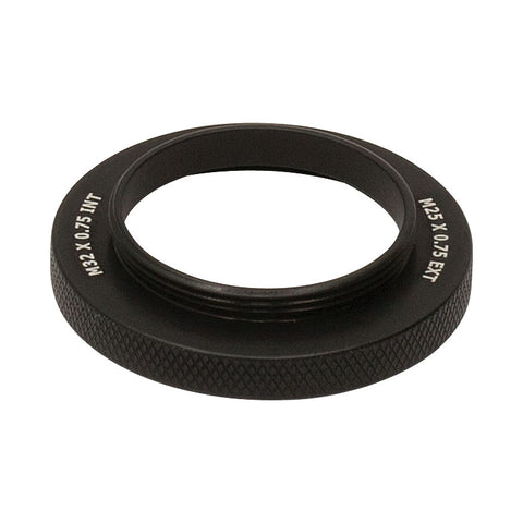 T-M32A2 - Adapter with External M25 x 0.75 Threads and Internal M32 x 0.75 Threads