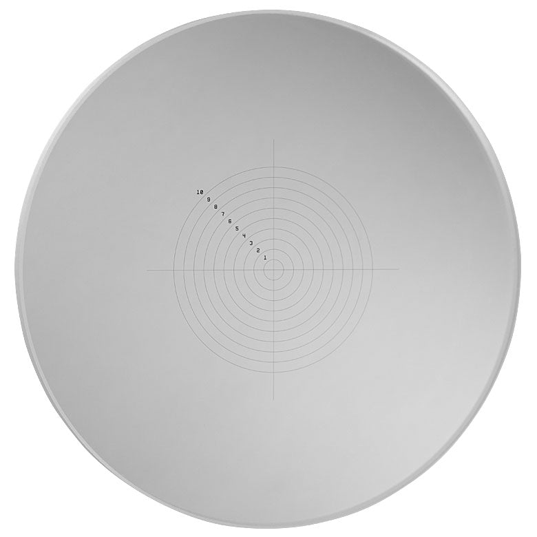 T-R1DS2P - Positive Concentric Circle Reticle, Ø1", UVFS