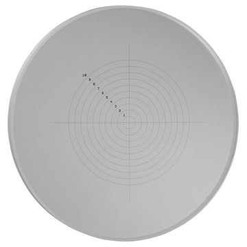 T-R19DS13P - Positive Concentric Circle Reticle, Ø19.0 mm, UVFS
