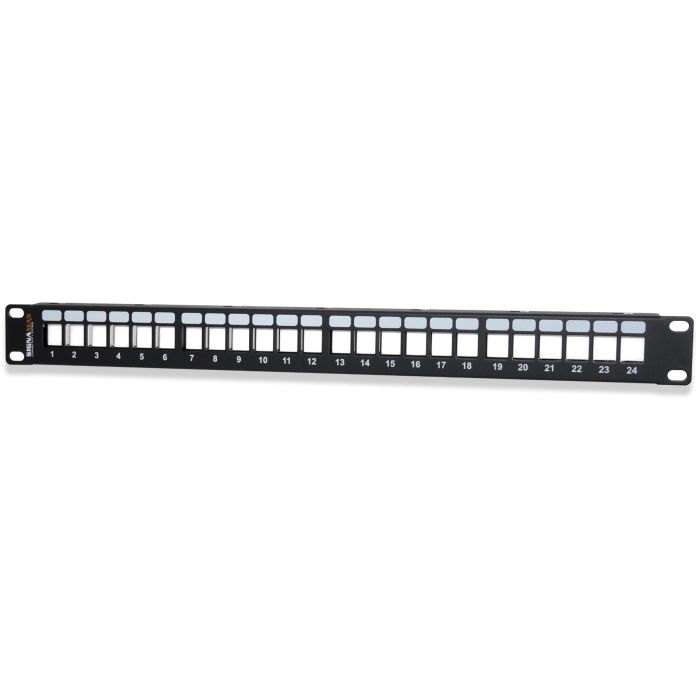 Signamax Copper Patch Panel 24-Port High-Density Multimedia Unloaded