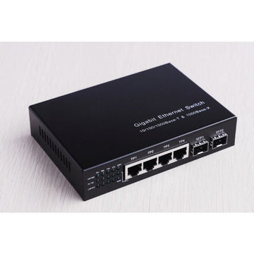 Media Converter 10/100/1000 2 SFP Slots 4UTP