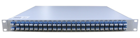 RB2-DWDM-AAWG-15 - DWDM AAWG passive mux/demux filter 48 duplex channels, 100GHz spacing, ch15(1565.50nm) to ch62(1527.99nm), rack 19"