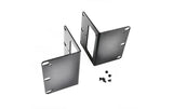 Rack Mounting Brackets 2RU 23" Black (Pair)