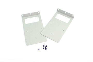 Rack Mounting Brackets 4RU 23" Off White (Pair)