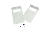 Rack Mounting Brackets 4RU 23" Off White (Pair)