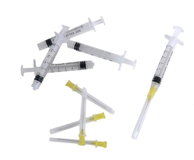 Empty Syringe 5ml with 0.9mm Needle (pack of 25)