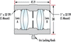 E-87-187 C-Mount Achromat Pair 1:3.33 with 30 and 100mm Focal Lengths