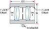 E-87-191 C-Mount Achromat Pair 1:1 with 75 and 75mm Focal Lengths