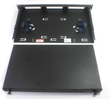 Leviton Flush Mount Rack Enclosure, Holds (3) SDX Adapter Plates, 1RU, Unloaded-Black