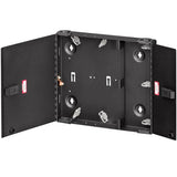 Leviton Small SDX Wall Mount Enclosure, Holds (2) SDX Adapter Plates, Unloaded, Black