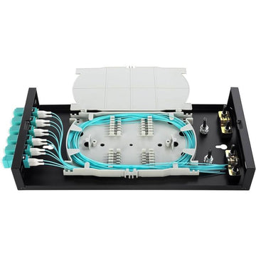 Molex Wallmount Box Fiber 12 Strand Duplex LC Multimode Loaded