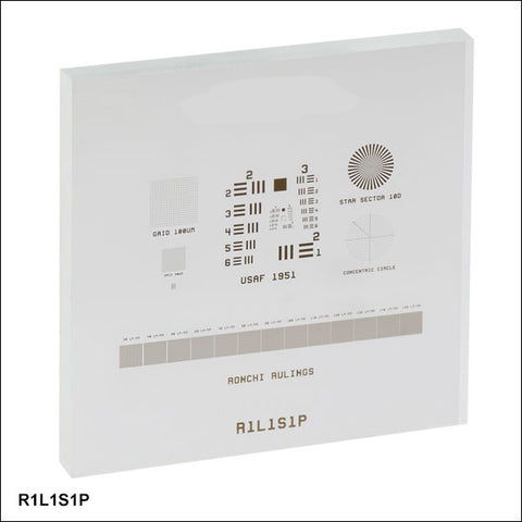 T-R1L1S1N - Negative Combined Resolution and Distortion Test Target, 1 ...