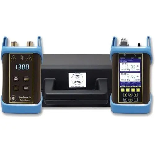 KF7VMS Fiber OWL 7V/WaveSource Pro Quad: 850/1300, 1310/1550nm